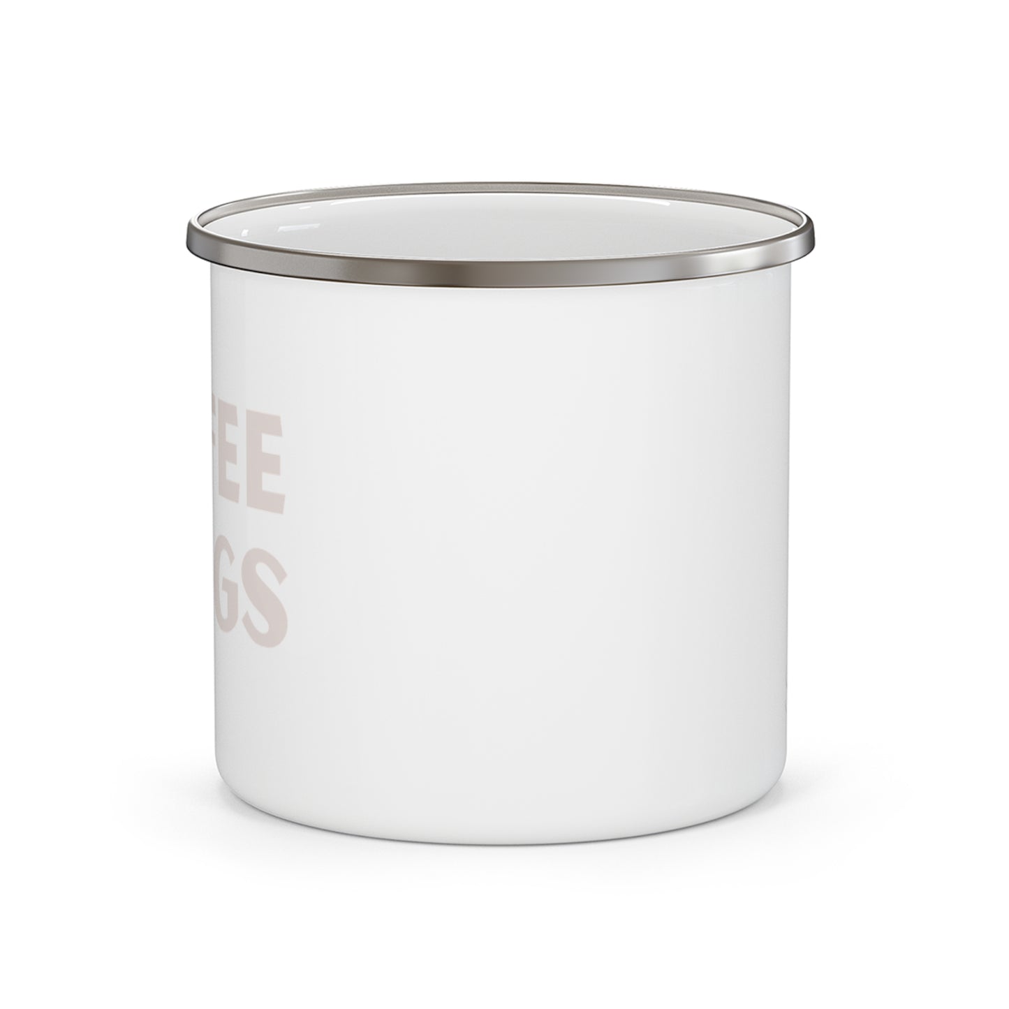 Coffee + Dogs Camping Mug | Pale Pink