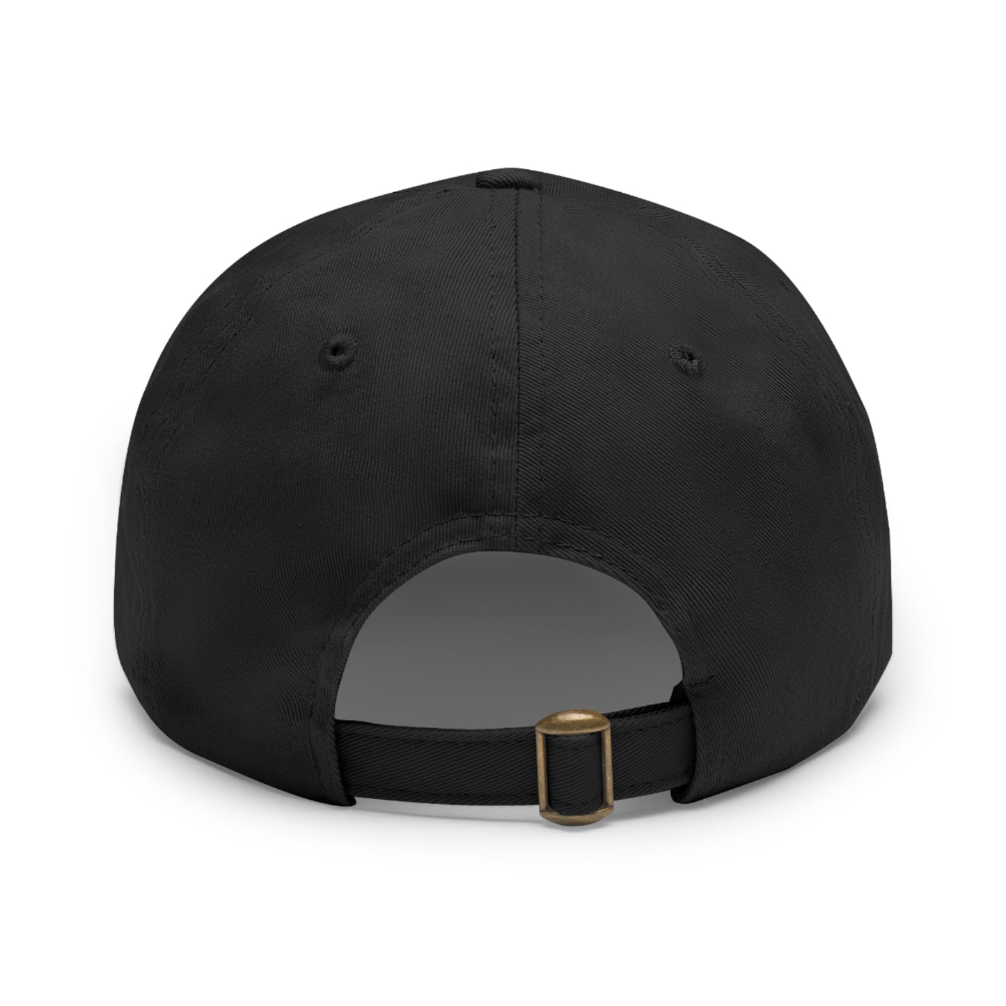 DOGS OVER PEOPLE Dad Hat with Leather Patch (Round)