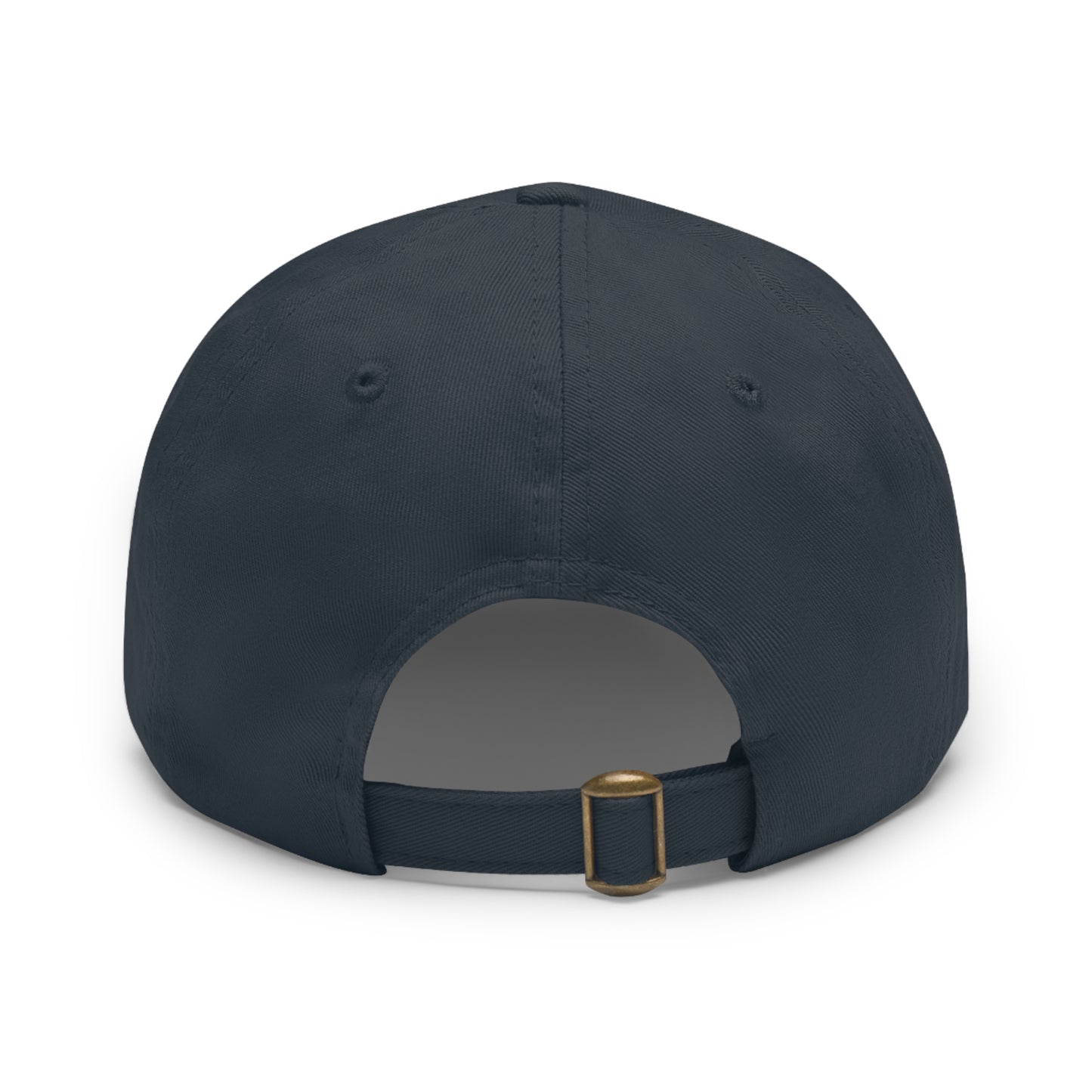 DOGS OVER PEOPLE Dad Hat with Leather Patch (Round)