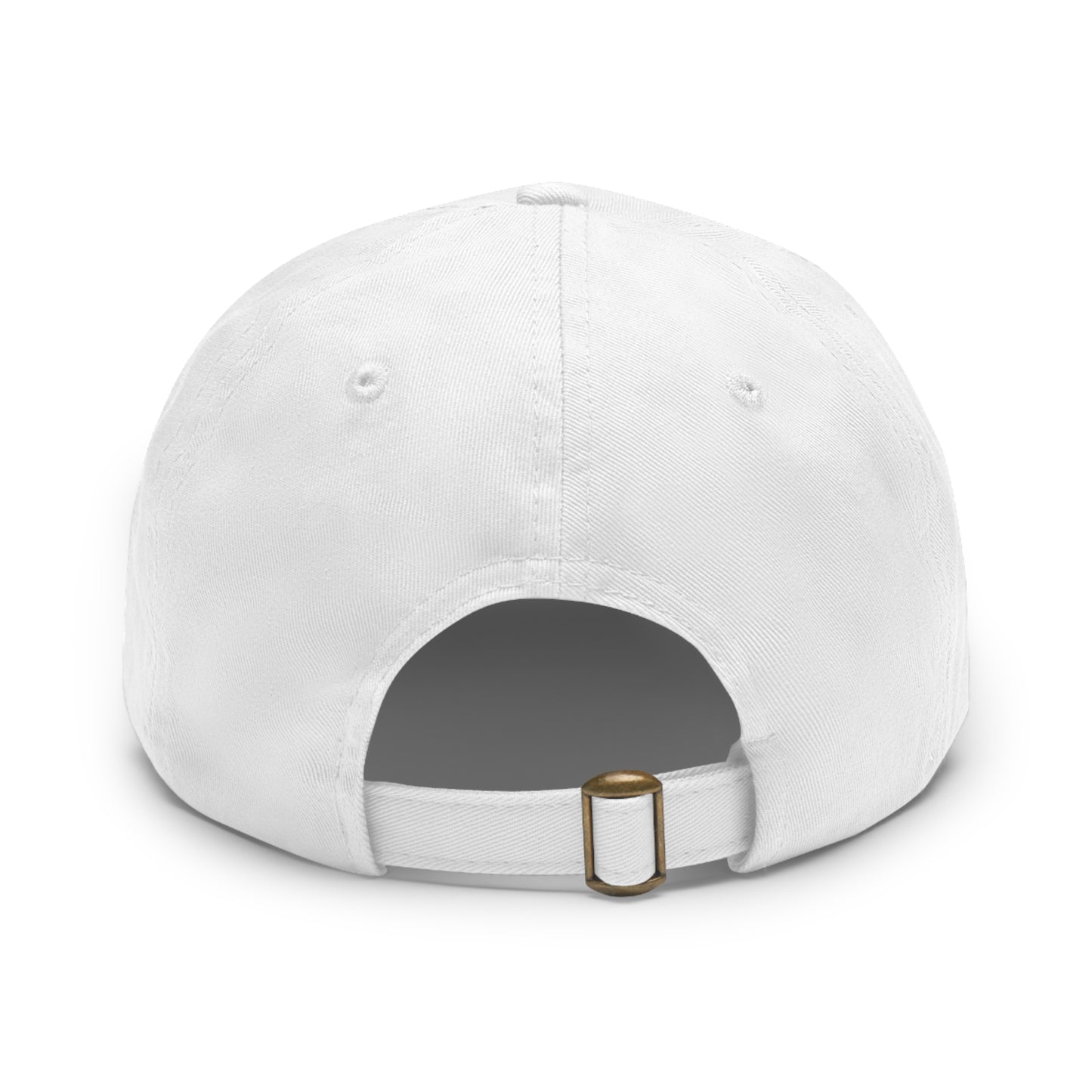 DOGS OVER PEOPLE Dad Hat with Leather Patch (Round)