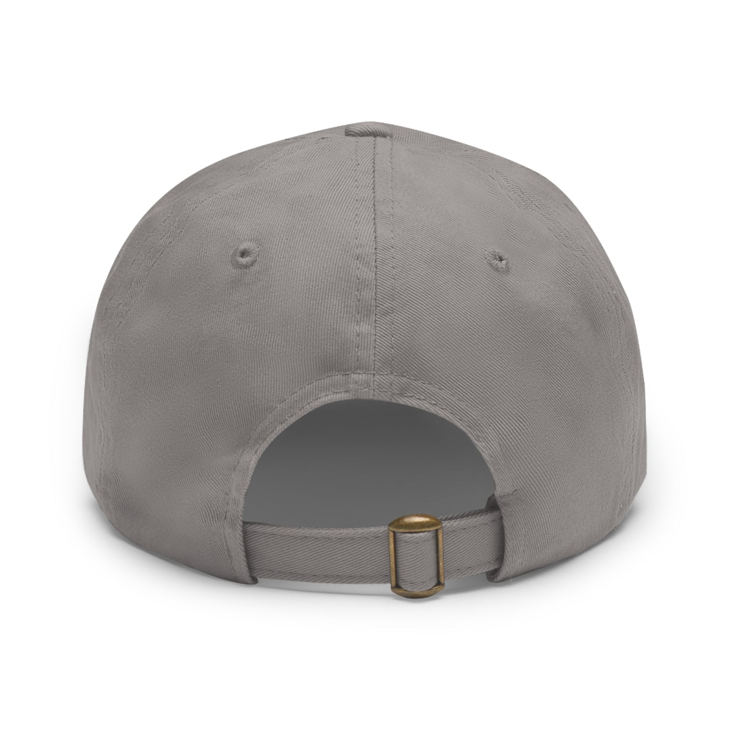 DOGS OVER PEOPLE Dad Hat with Leather Patch (Round)